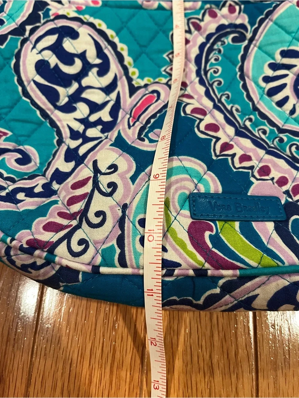 Vera Bradley Teal Paisley Crossbody Bag - Quilted Women’s Shoulder Bag